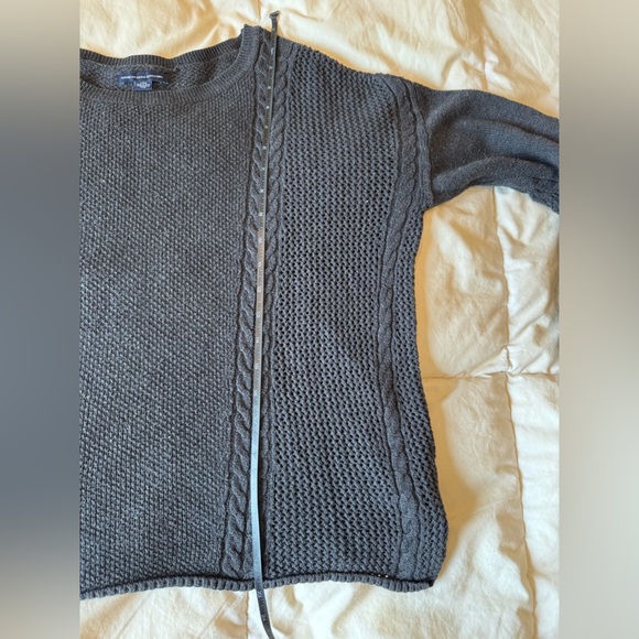 Women's American Eagle Black Cable Knit Sweater - Picture 5 of 6